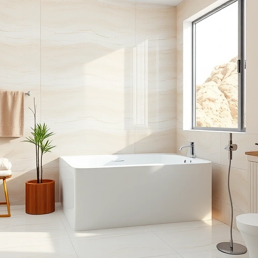 Completed walk-in tub installation in a spacious Sun City AZ bathroom with modern design and elegant features.