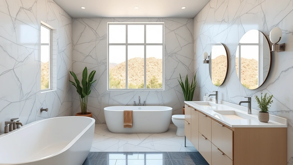 Bathroom Remodeling in North Mountain Village AZ with modern fixtures and elegant design elements.
