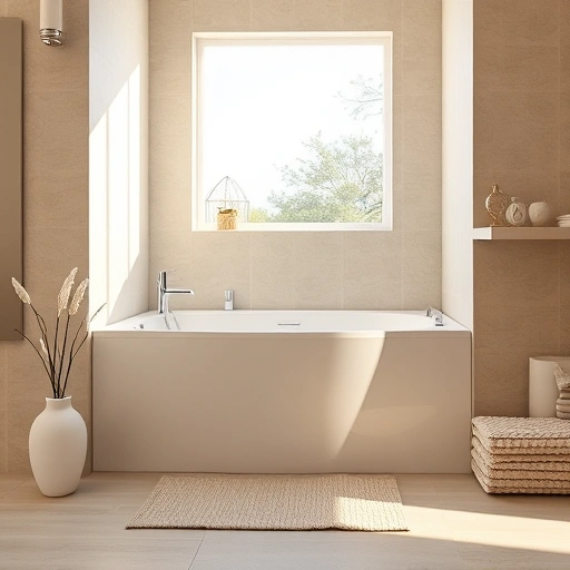 Completed walk-in tub installation in Norterra AZ featuring sleek design, neutral tiles, and elegant decor.