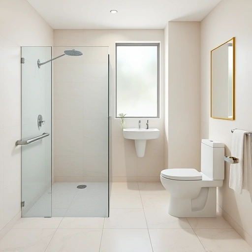 ADA-compliant bathroom in Phoenix featuring a spacious design, modern fixtures, and calming neutral tones.