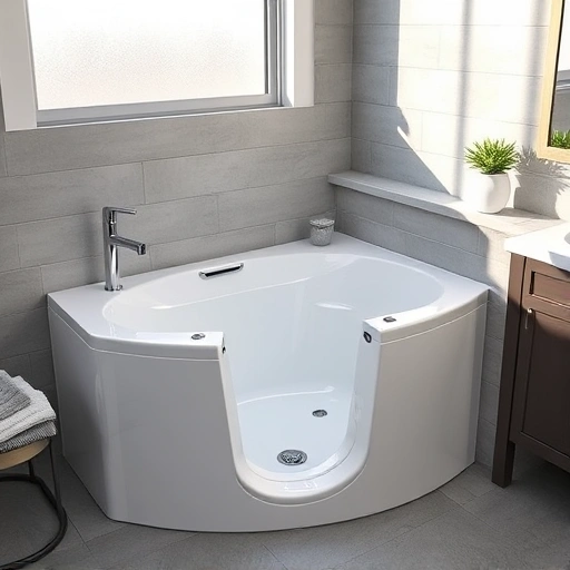 Completed walk-in tub installation in Glendale AZ featuring elegant design, chrome fixtures, and modern decor.