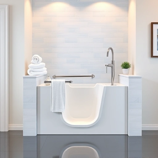 Completed walk-in tub installation in a stylish Youngtown AZ bathroom with modern decor and serene ambiance.