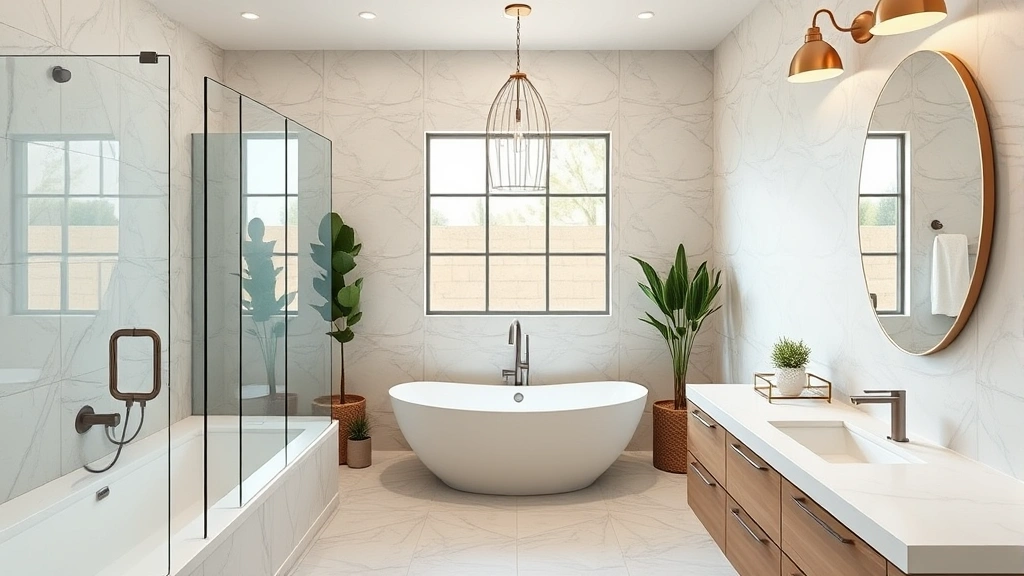 Bathroom Remodeling in Encanto, AZ with modern fixtures and elegant design elements.