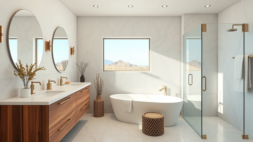 Bathroom Remodeling in Deer Valley, AZ showcasing modern fixtures and elegant design.