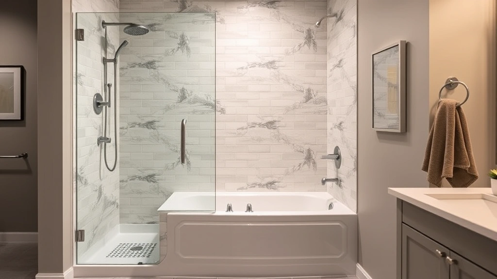 Tub-to-Shower Conversion projects in Phoenix AZ showcasing modern designs and functionality for bathrooms
