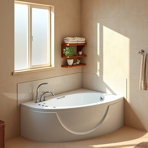 Completed walk-in tub installation in modern Sun City West bathroom featuring sleek design and natural light.