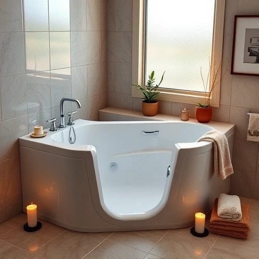 Completed Walk-In Tub installation in a stylish Carefree AZ bathroom with modern features and serene decor.