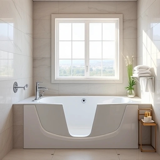 Completed Walk-In Tub Installation in Happy Valley AZ featuring modern design, chrome fixtures, and serene bathroom decor.