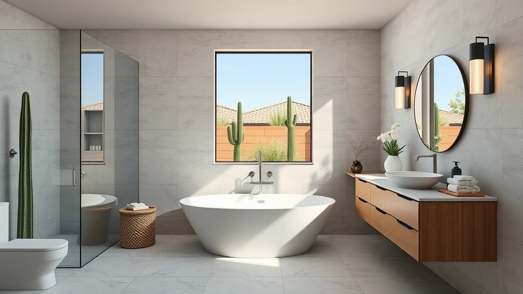 Bathroom Remodeling in Carefree, AZ with modern fixtures and elegant design elements.