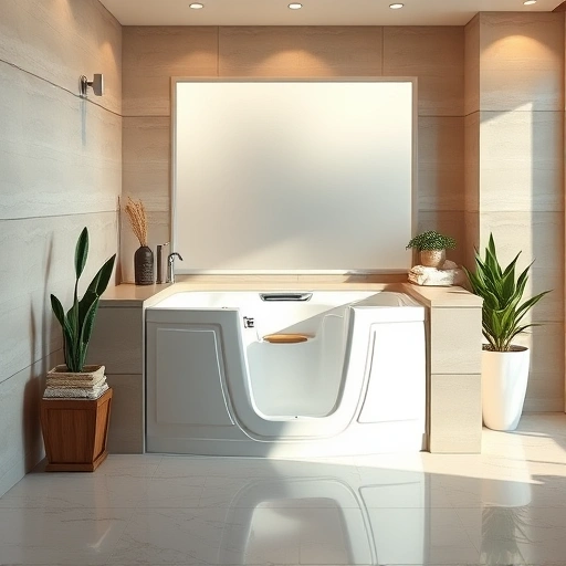 Walk-In Tub Installation in Sun City West AZ with modern design, chrome fixtures, and serene spa-like bathroom decor