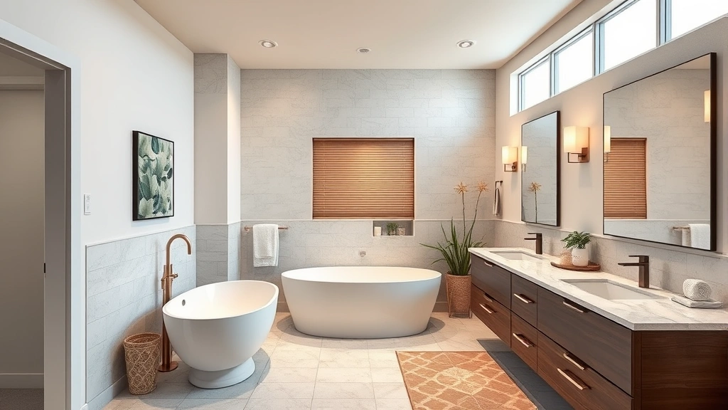 Bathroom Remodeling in Goodyear, AZ with modern fixtures and elegant design elements.