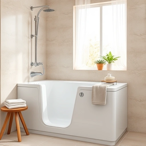 Walk-in tub installation in Cave Creek AZ featuring a modern bathroom with elegant design and accessible features.