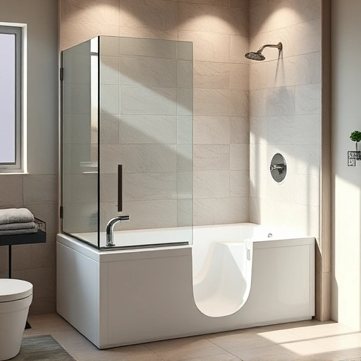 Completed Walk-In Tub Installation in Litchfield Park AZ featuring modern design, elegant fixtures, and serene ambiance.