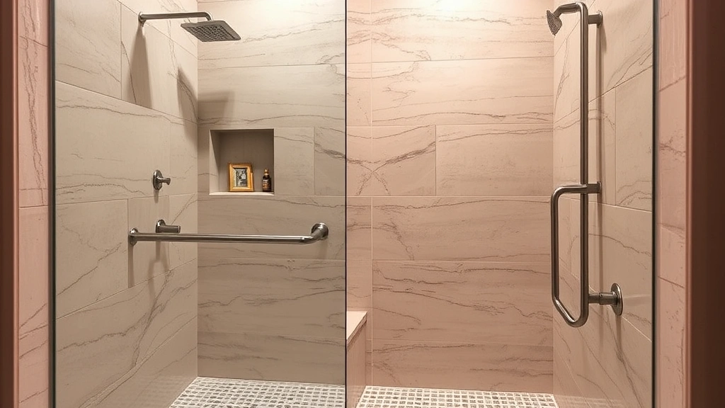 Barrier-Free Shower Installation projects in Phoenix AZ showcasing accessibility and modern design elements