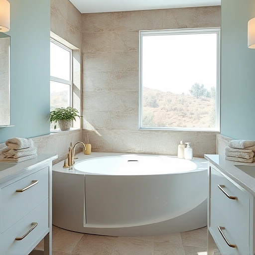 Completed walk-in tub installation in North Mountain Village AZ featuring elegant fixtures and serene decor.