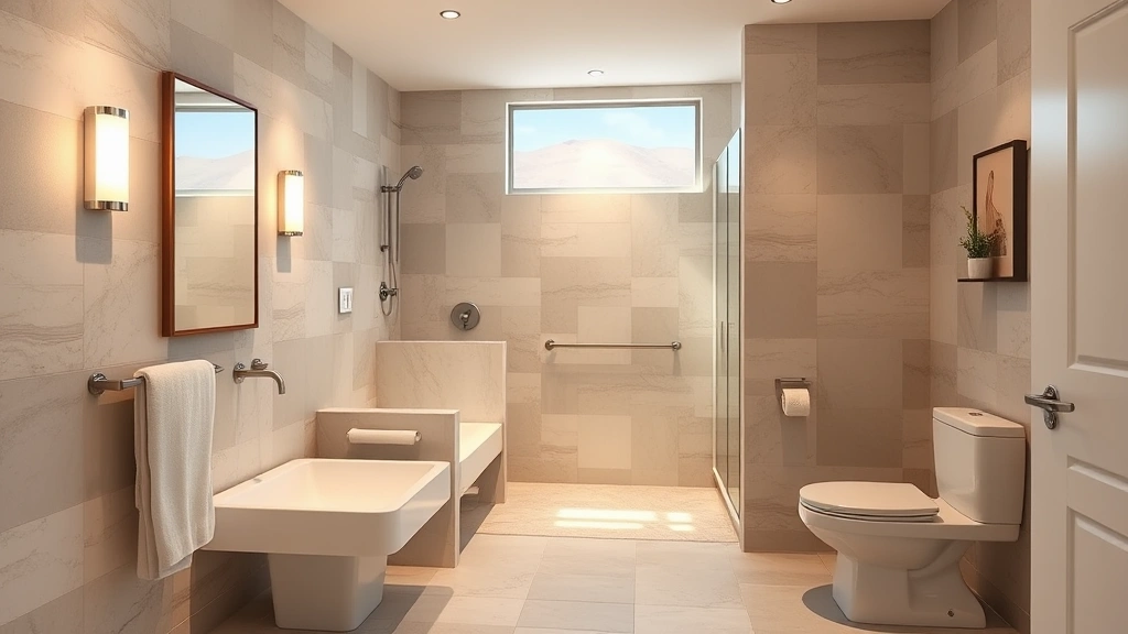 Accessible Bathroom Remodeling projects in Phoenix AZ with modern design and safety features for all users