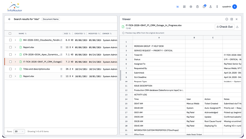 infoRouter V9  Document Viewer