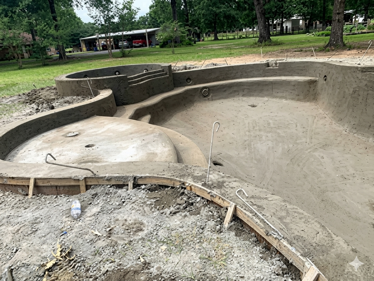 Custom pool build Houston