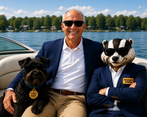 Steve Huhta, First Mate, and Property Badger