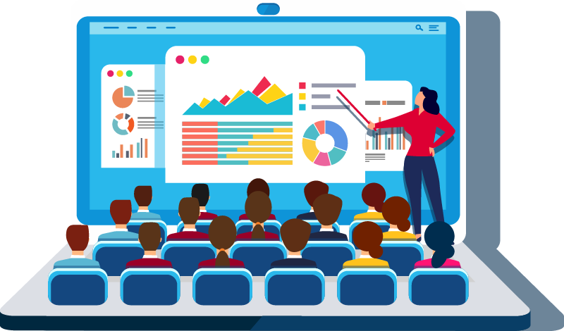Illustration d'une classe virtuelle