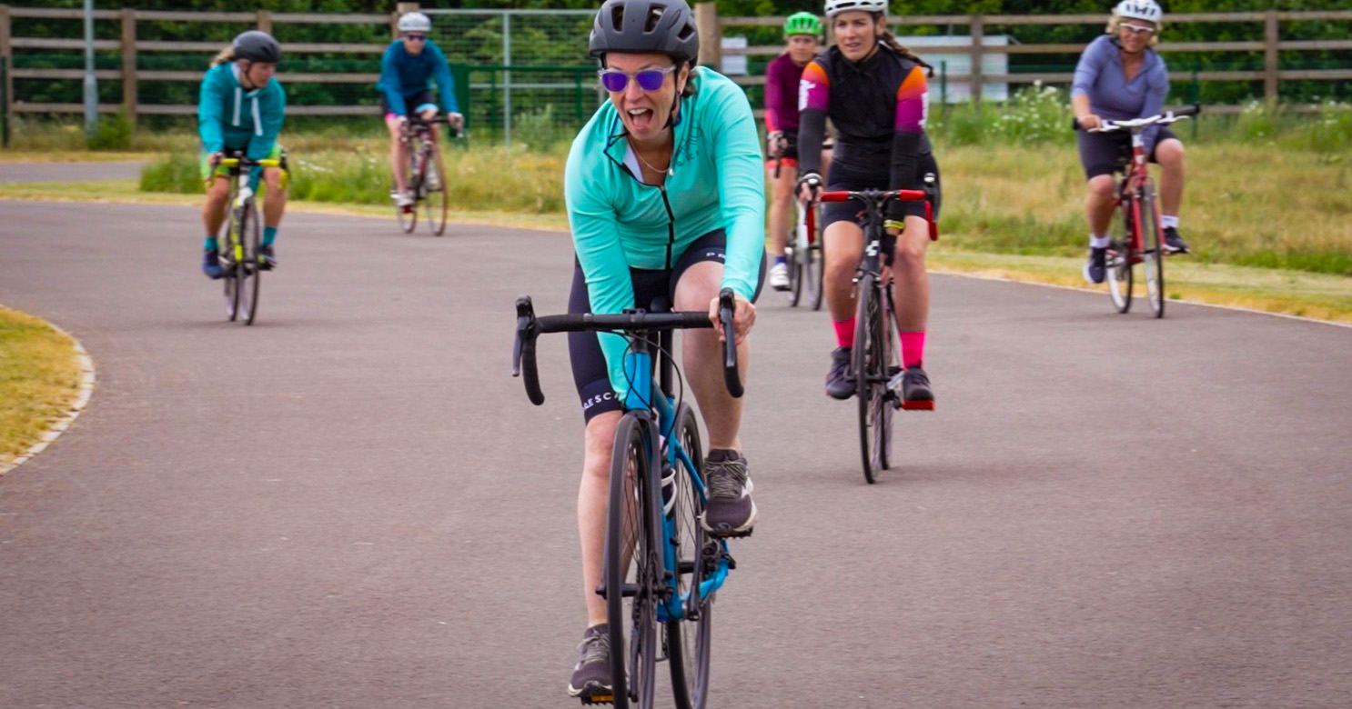 Get Into Triathlon course participants with coach