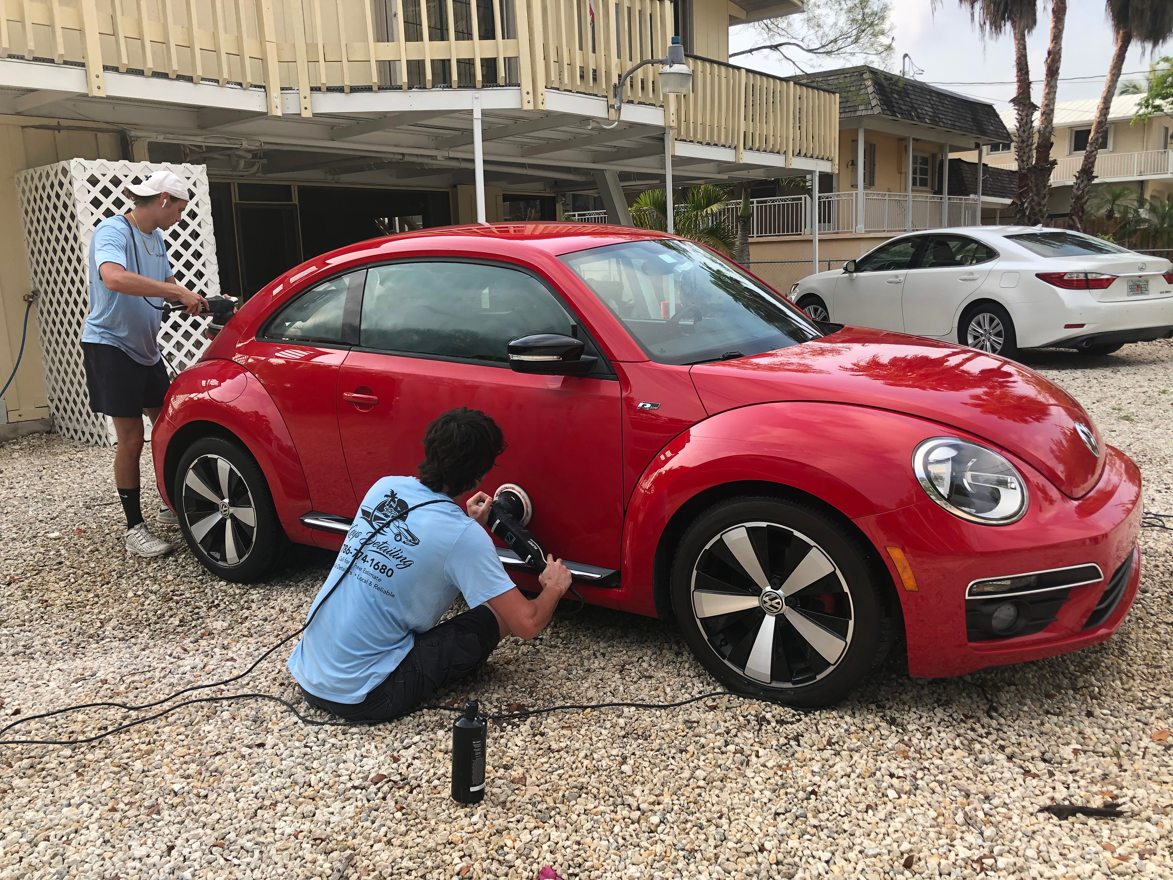 Mobile car and auto detailing paint correction and polish service Florida Keys