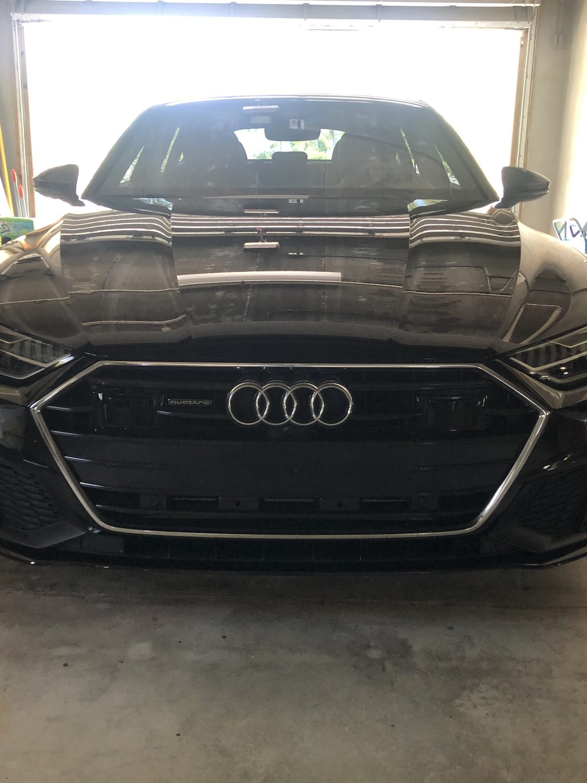 Mobile auto detailing Florida Keys — black Audi A7 after paint correction and ceramic coating