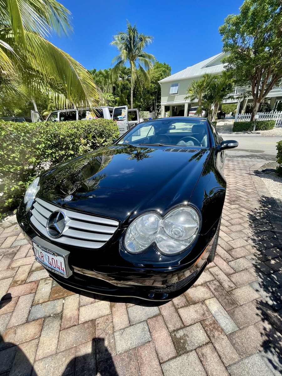 Paint correction and ceramic coating on a car in the Florida Keys