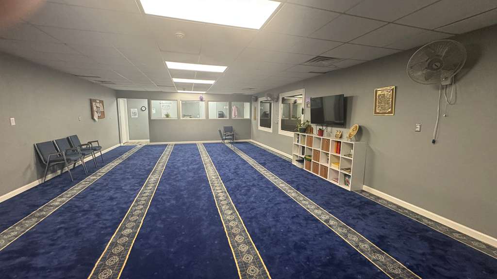 Prayer area inside ASIA Center Masjid