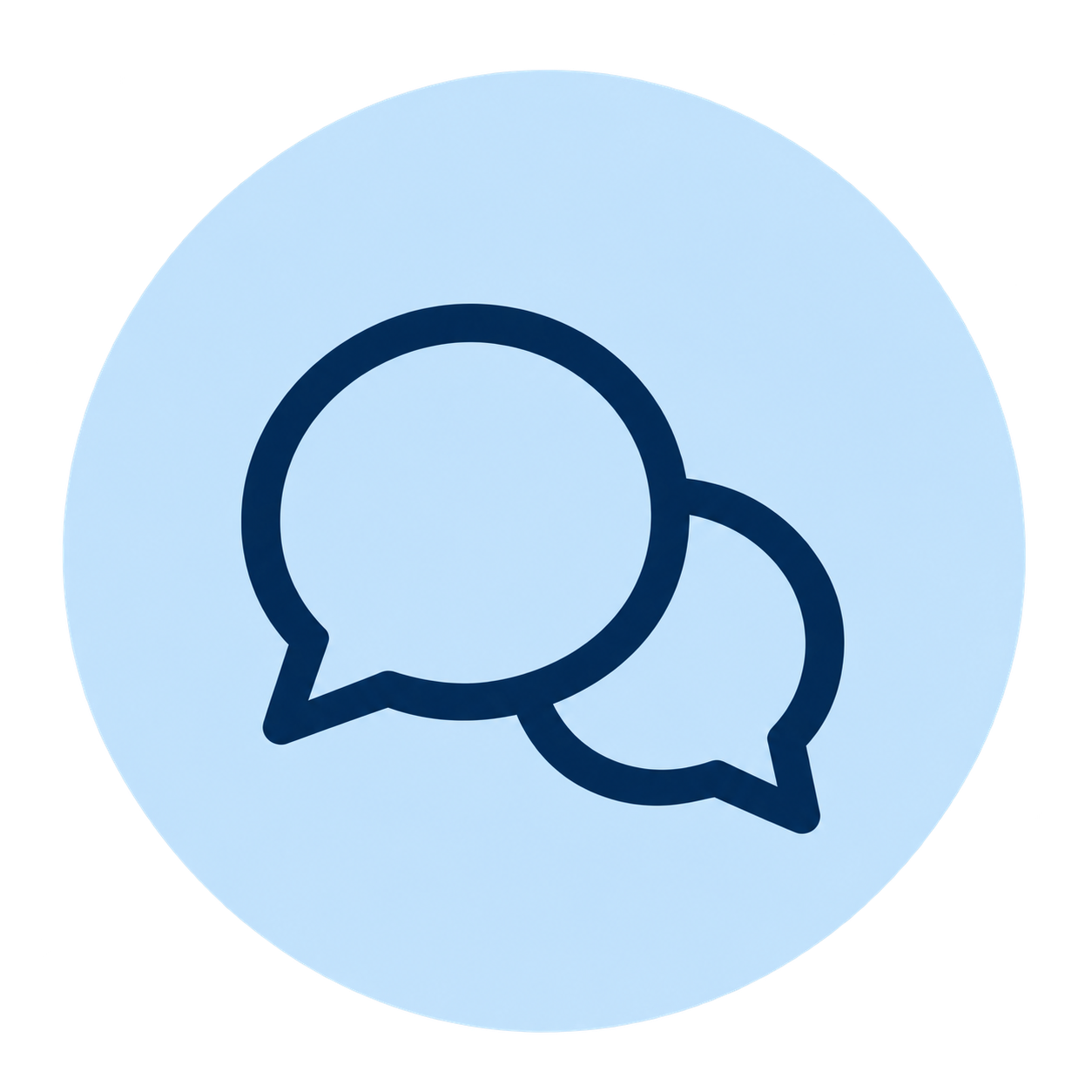 Questions and conversation icon