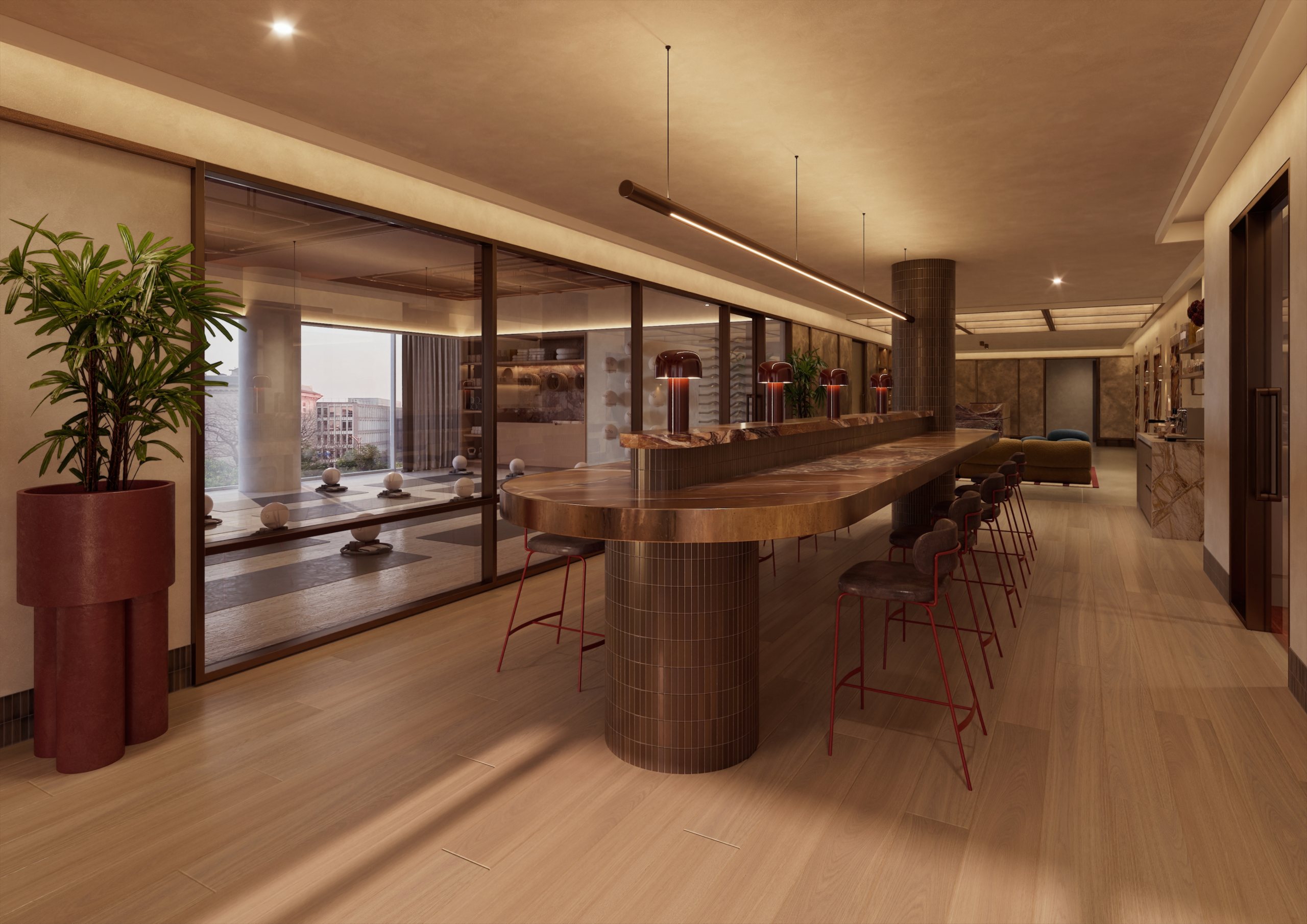 The co-working bar