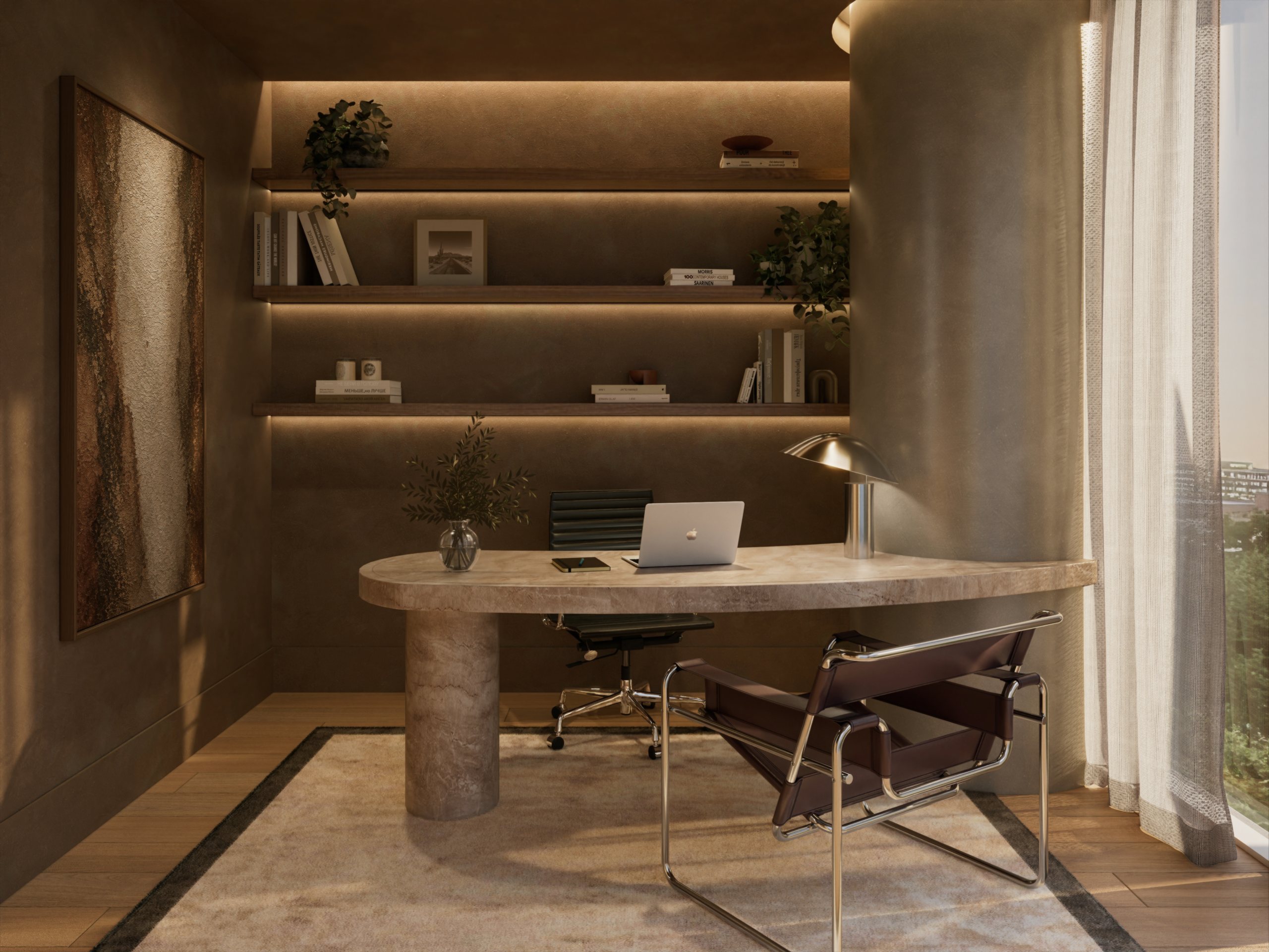 A longevity doctor's consult suite