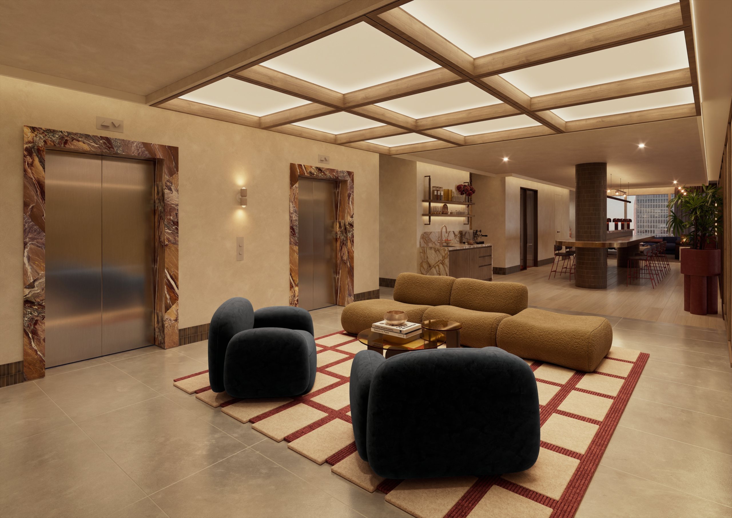 The arrival lounge