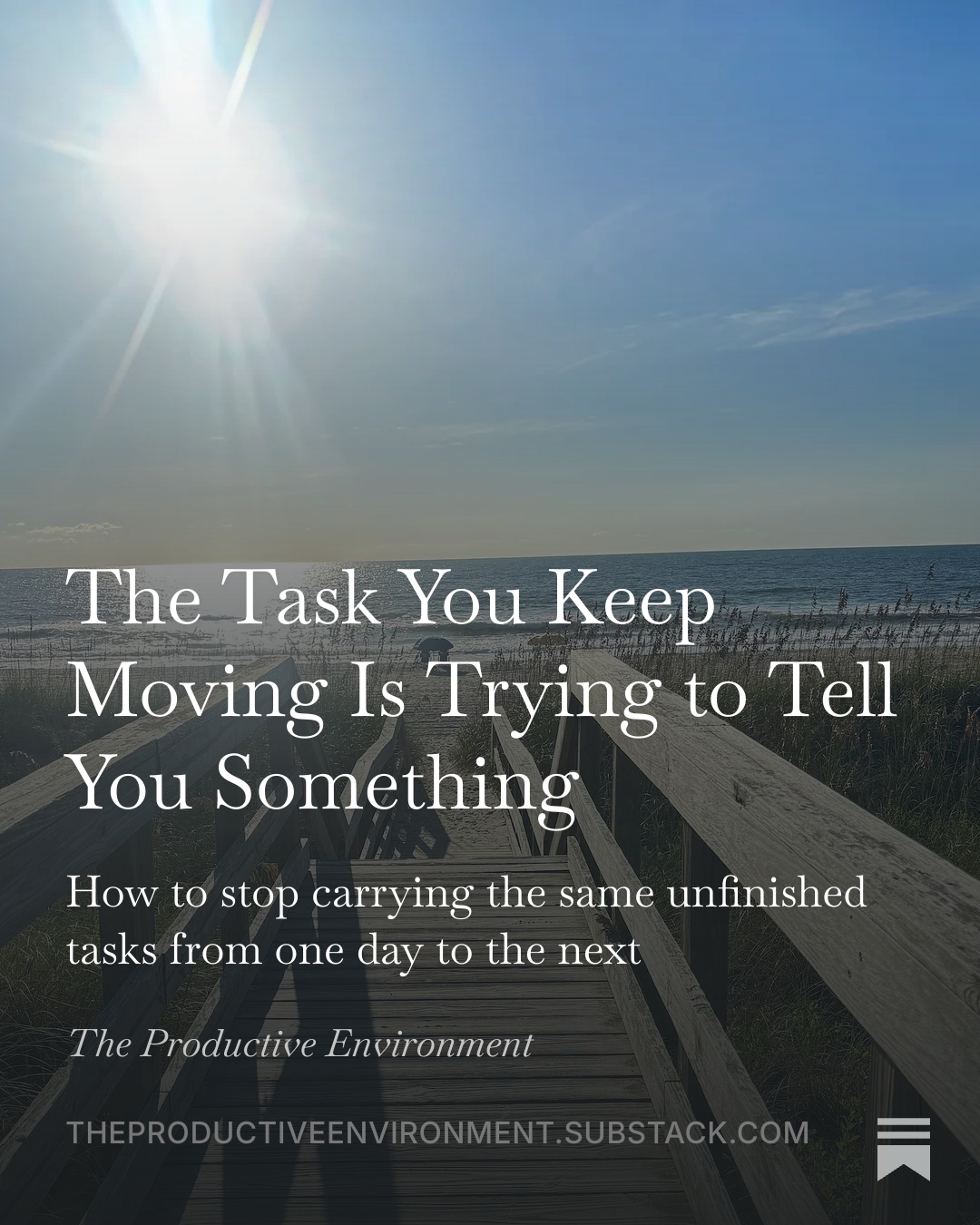 The beach is quieter. Is your to-do list? | Andrea Anderson
