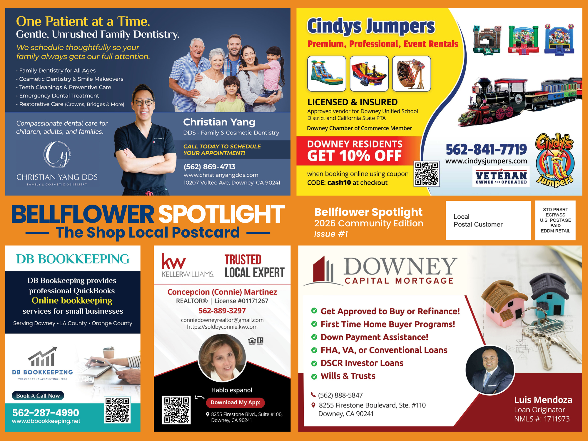 Bellflower Spotlight direct mail advertising sample