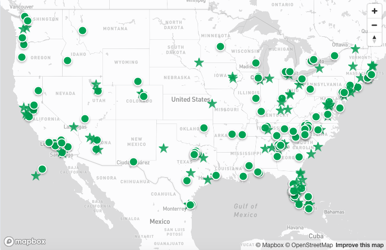 Our Local Spotlight™ Nationwide Network coverage map