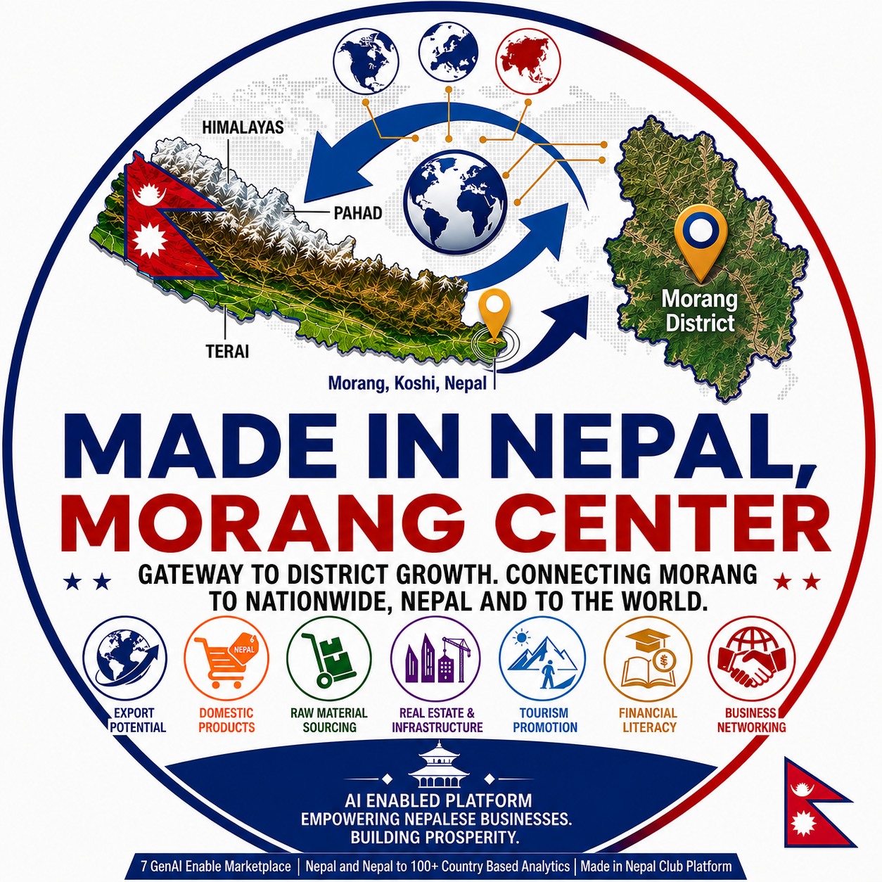 Made in Nepal, Morang Center Logo