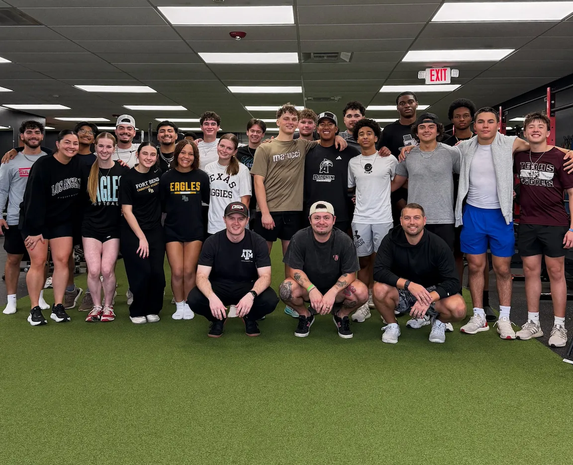 Personal training session at Optimal Sports Performance in Stafford TX