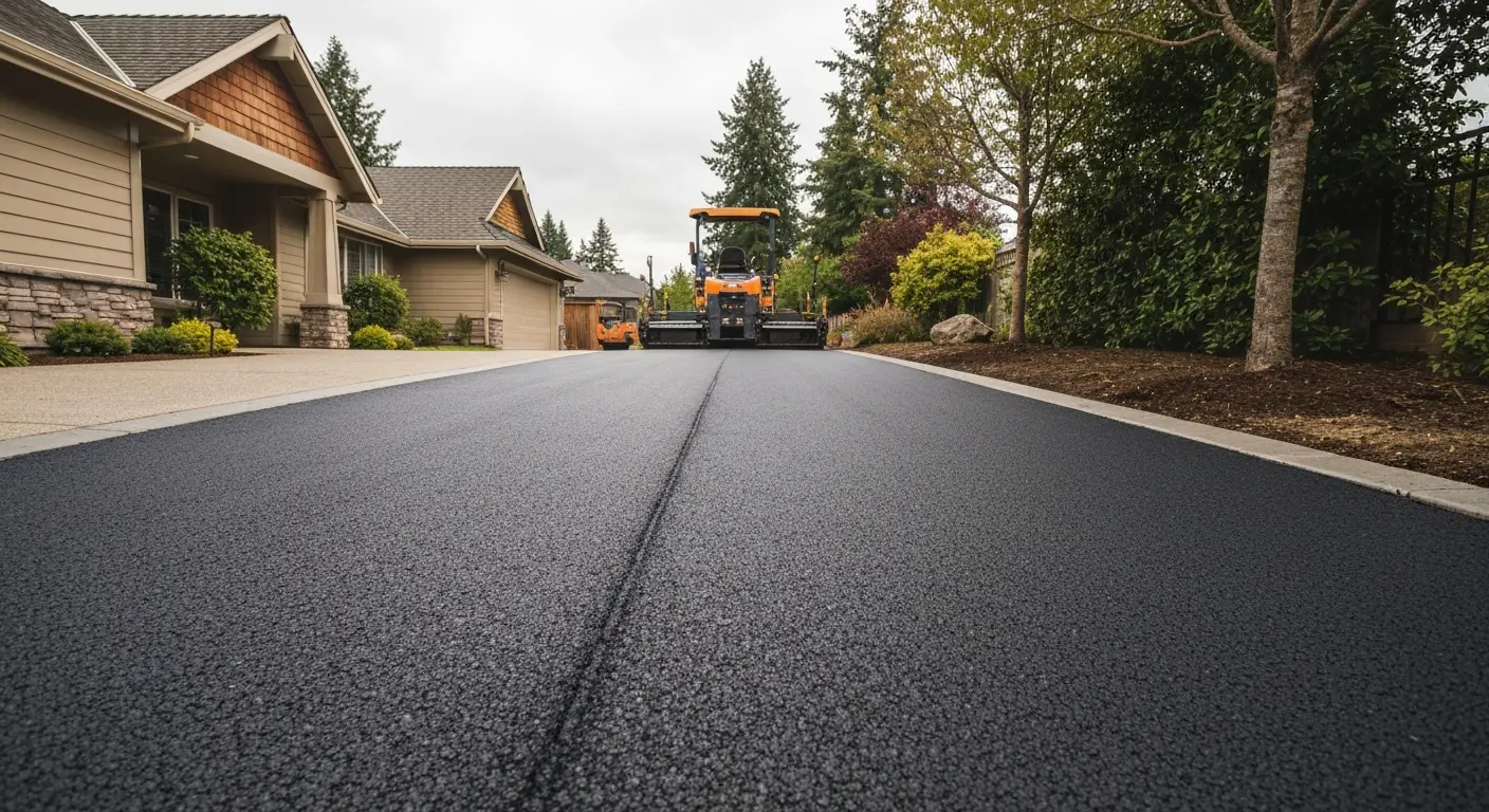 Asphalt driveway paving in Ashland