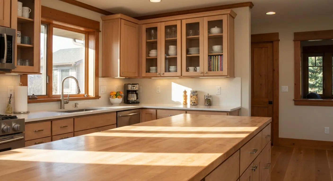 Kitchen cabinet and countertop installation
