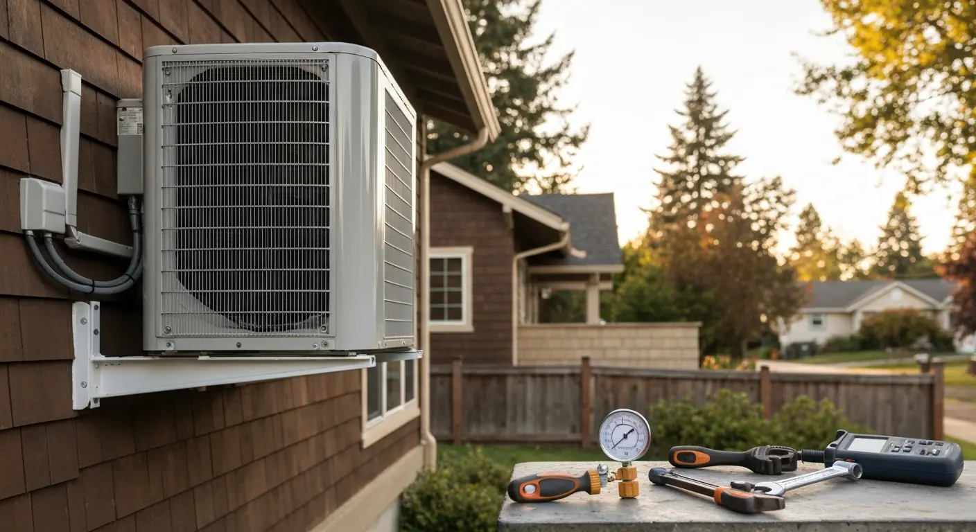 Residential AC installation