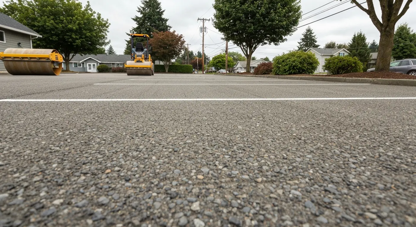 Parking lot site preparation