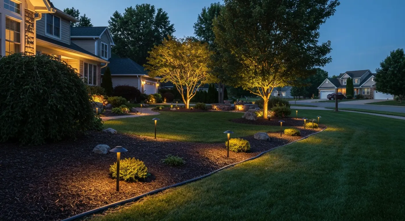 Outdoor lighting installation