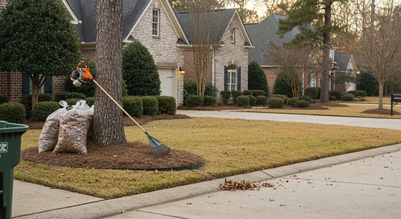 Seasonal cleanup in Grayson