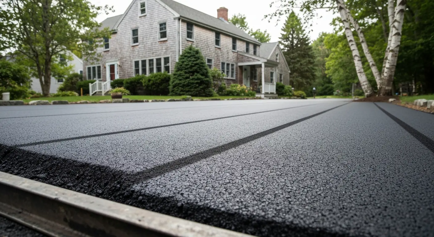 New asphalt driveway installation in Ashland