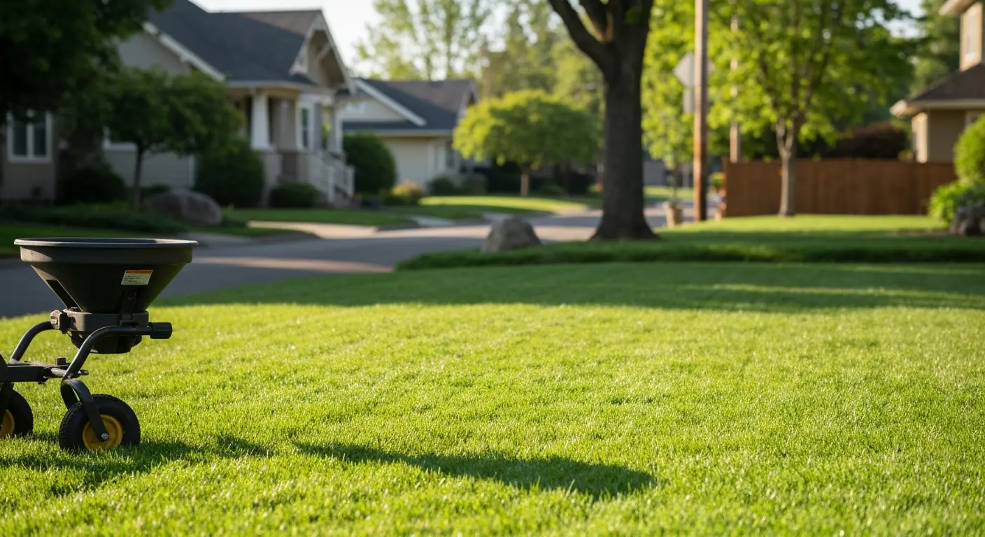 Seasonal lawn fertilization service