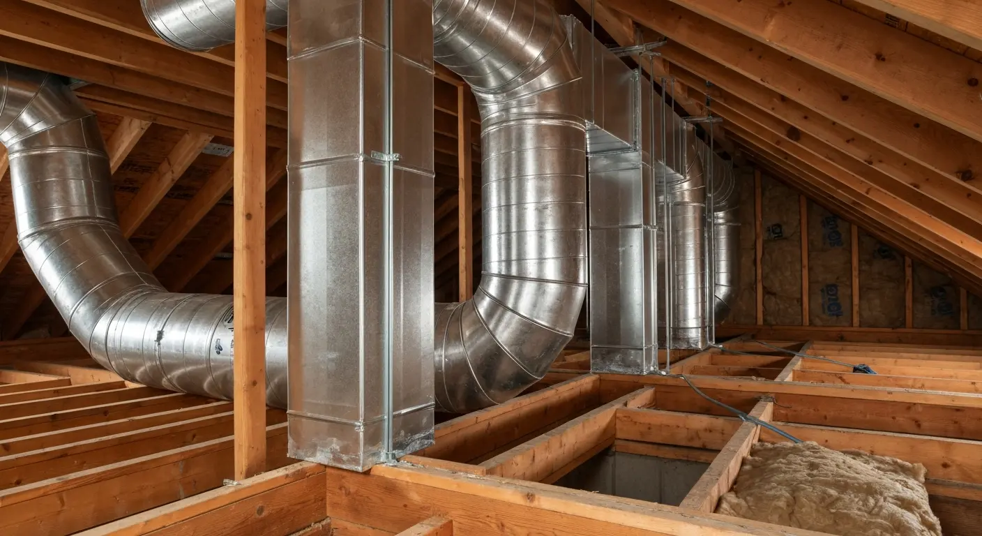 New ductwork installation