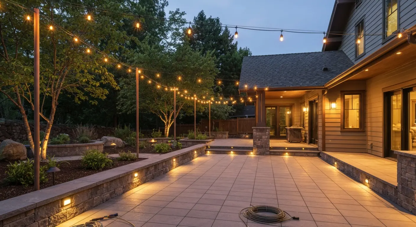 Patio lighting design