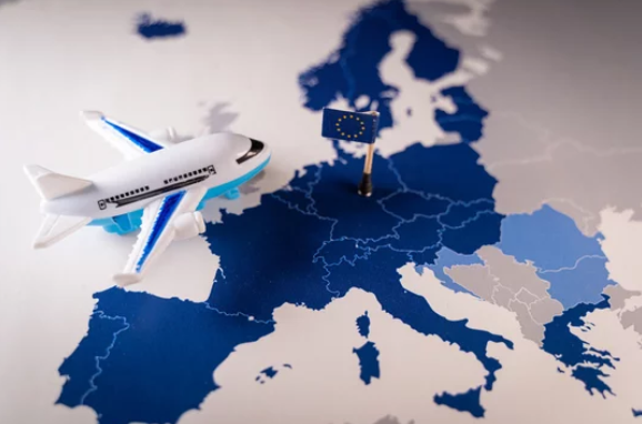 map of schengen area countries in europe for international travelers