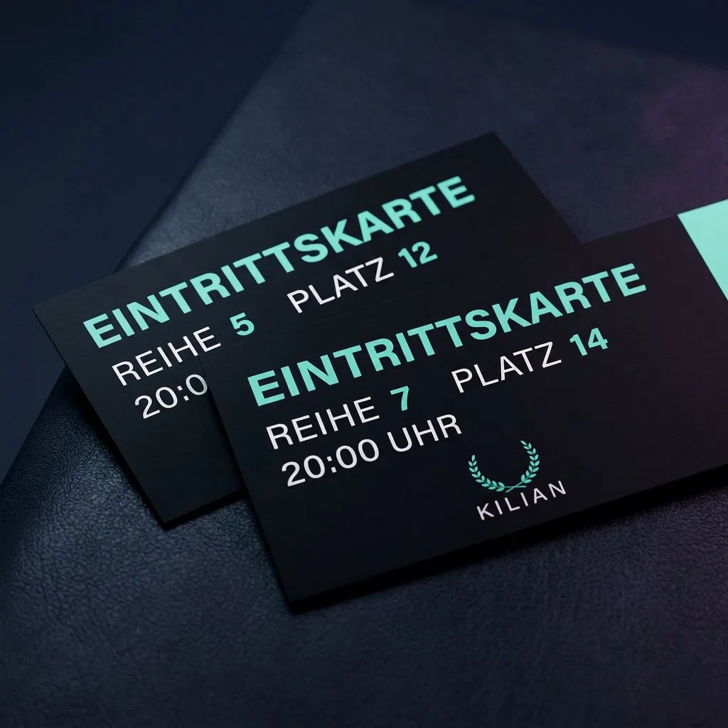 Premium Eintrittskarten mit Kilian-Branding